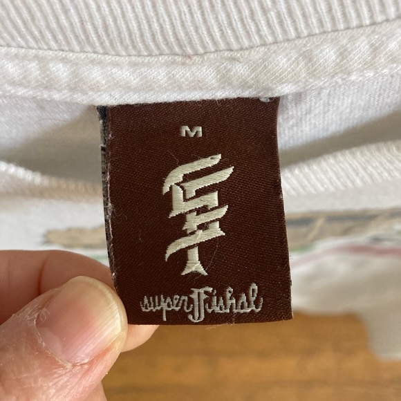 SuperFishal/Upper Playground California Radness t-shirt white medium - Picture 3 of 3